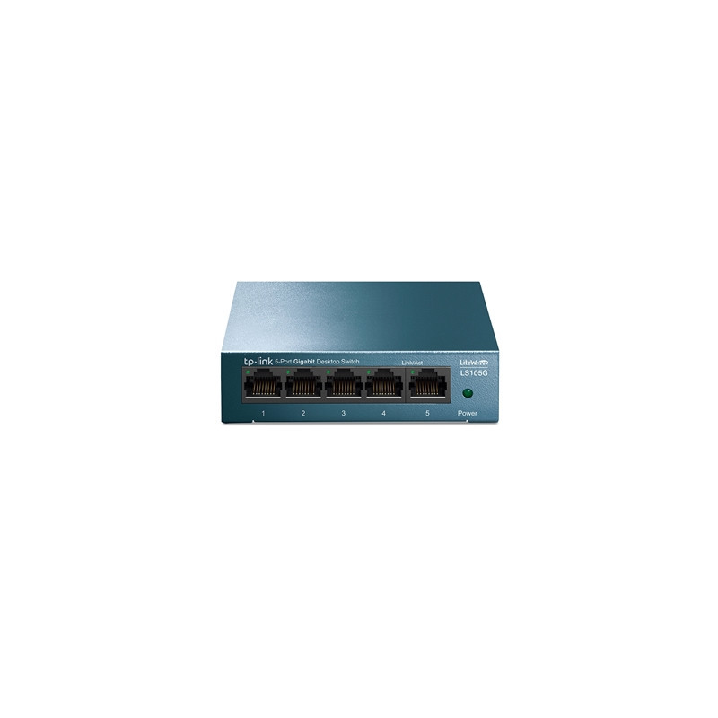 TP-Link LiteWave LS105G 5-Port 10/100/1000Mbps Metal Gigabit Desktop Network Switch