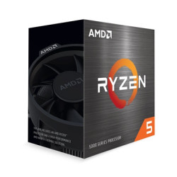 AMD Ryzen 5 5600 6 Core AM4 Processor  12 Threads  3.5Ghz up to 4.4Ghz Turbo  32MB Cache  65W  with Wraith Stealth Cooler  No Gr