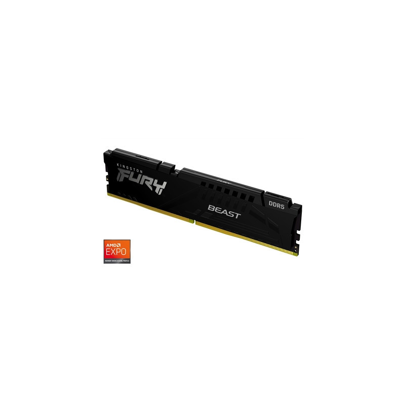 Kingston FURY Beast KF556C36BBE-16 16GB (1x 16GB) DIMM System Memory  5600MHz  DDR5  CL36  Black  Intel XMP  AMD EXPO