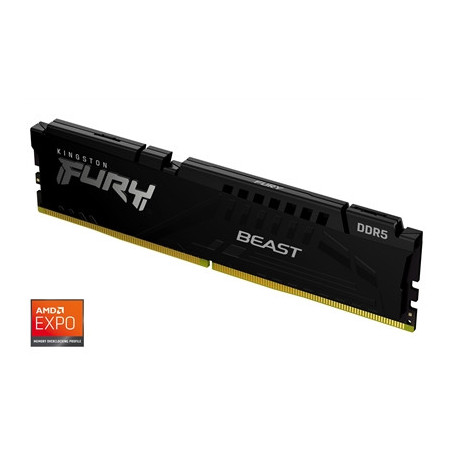 Kingston FURY Beast KF556C36BBE-16 16GB (1x 16GB) DIMM System Memory  5600MHz  DDR5  CL36  Black  Intel XMP  AMD EXPO