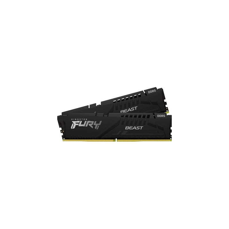 Kingston FURY Beast KF560C36BBEK2-64 64GB (2x 32GB) DIMM System Memory  6000MHz  DDR5  CL36  Black  Intel XMP  AMD EXPO