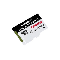 Kingston SDCE/128GB High Endurance micro SD Flash Memory Card  128GB  Class 10  A1  UHS-I U1  Retail Packed