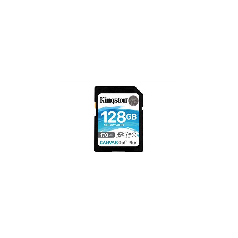 Kingston Canvas Go! Plus SDCG3/128GB 128GB Flash Card  UHS-1 (U3)