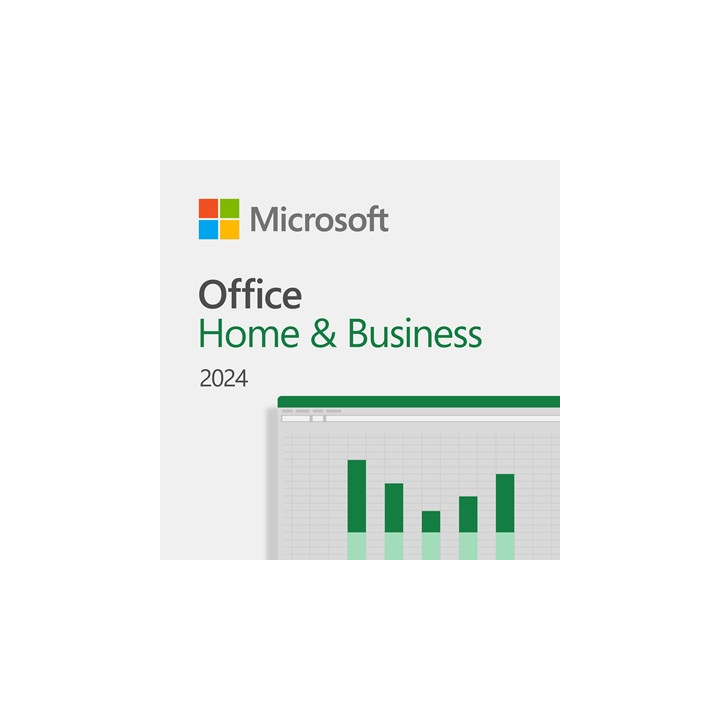 Microsoft Office 2024 Home and Business English Medialess Software Lifetime Subscription - Retail Boxed