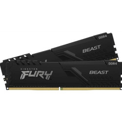 Kingston FURY Beast KF436C18BBK2/64 64GB (2x 32GB) DIMM System Memory  3600MHz  DDR4  CL18  Black  Intel XMP