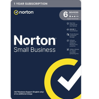 Norton Small Business  Antivirus Software  6 Devices  1-year Subscription  Includes 250GB of Cloud Storage  Dark Web Monitoring 