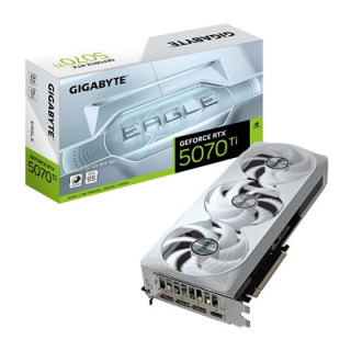 Gigabyte NVIDIA GeForce RTX 5070 Ti EAGLE OC ICE SFF 16GB GDDR7 Graphics Card  8960 CUDA Cores  2542 MHz Core Clock  Triple Fan 
