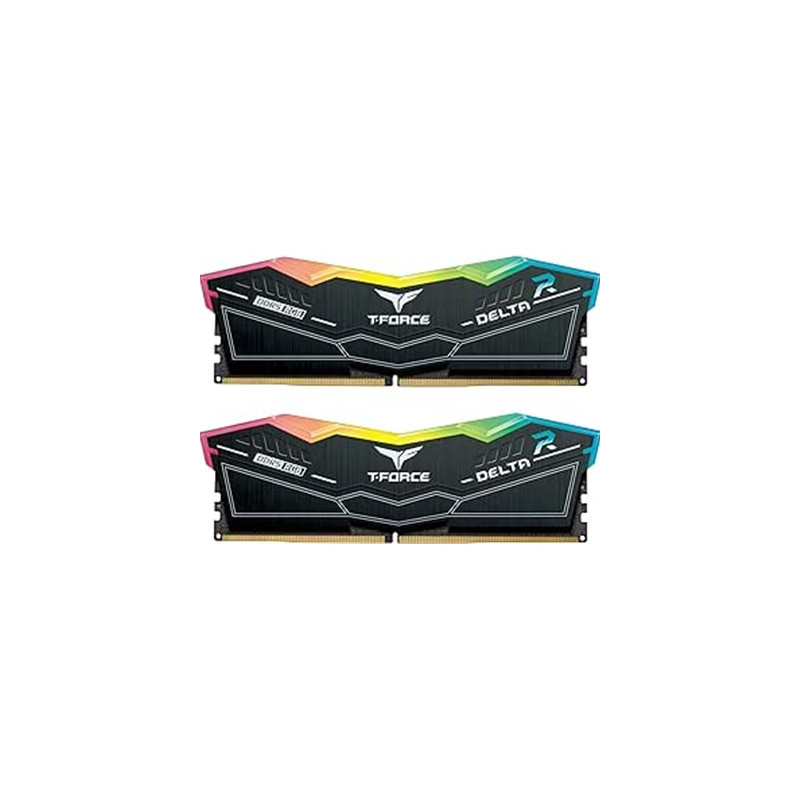 Team T-Force Delta RGB FF3D532G7600HC36DDC01 32GB DDR5 7600MHz System Memory  2 x 16GB  Black  36-46-46-84 1.40V