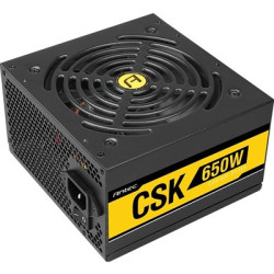 Antec Bronze Power Supply  CSK 650W 80+ Bronze Certified PSU  Continuous Power with 120mm Silent Cooling Fan  ATX 12V 2.31 / EPS