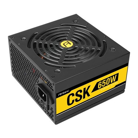Antec Bronze Power Supply  CSK 650W 80+ Bronze Certified PSU  Continuous Power with 120mm Silent Cooling Fan  ATX 12V 2.31 / EPS