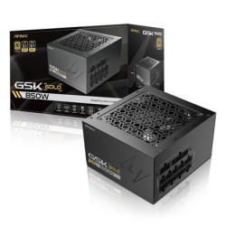 Antec GSK ATX3.1 850W Power Supply  80 PLUS Gold  Full Modular  PCIe 5.1  JP Capacitors  Silent FDB Fan  CircuitShield Protectio