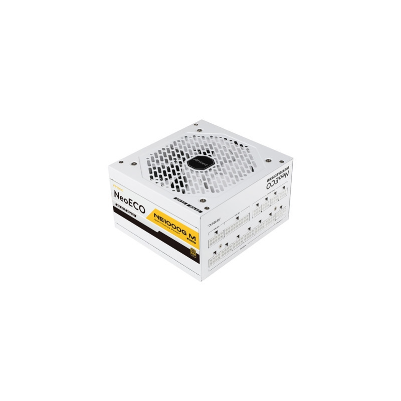 Antec NE1000G M  White  PCIe 5.0 Ready  Fully Modular  80PLUS Gold  Single Rail  83A  120mm FDB Fan  ATX3.0 PSU
