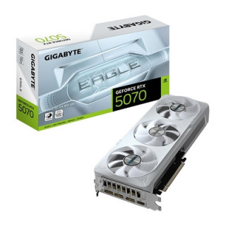 Gigabyte NVIDIA GeForce RTX 5070 EAGLE OC ICE SFF 12GB GDDR7 Graphics Card  6144 CUDA Cores  2587 MHz Core Clock  Triple Fan  Wh