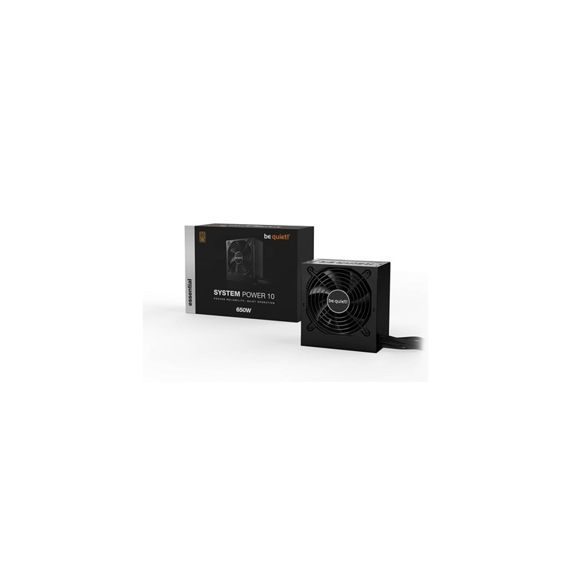 be quiet! System Power 10 650W PSU  80 PLUS Bronze  Temperature Controlled Fan  Strong 12V Rail  5 Year Warranty