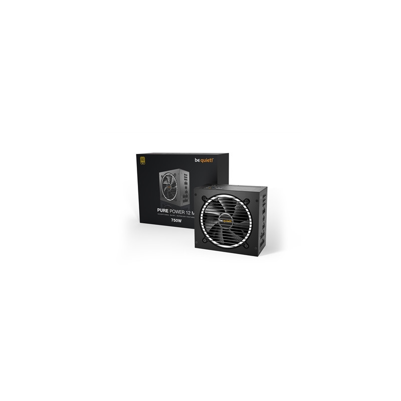 be quiet! Pure Power 12 M 750W PSU  80 PLUS Gold  Exceptionally Quiet 120mm Fan  ATX 3.0  10 Year Warranty