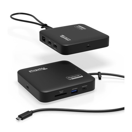 Plugable USBC-6950PDZ USB-C Dual HDMI 100W USB-C PD Docking Station
