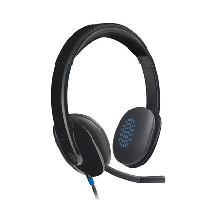 Logitech H540 USB Headset with Noise-Cancelling Mic and On Ear Controls