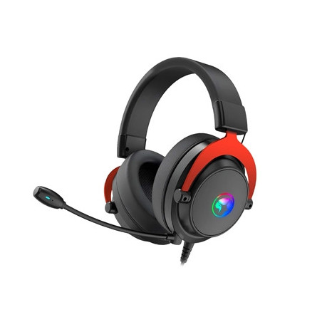Marvo Scorpion HG9067 Tactic 70 USB 2.0 7.1 Virtual Surround Sound Gaming RGB Headset (Black)