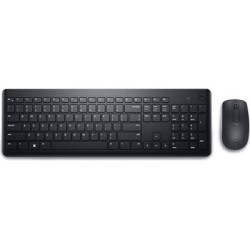 Dell KM3322W-R Wireless Keyboard and Mouse Set for Windows  2.4GHz Wireless  QWERTY UK English Layout  Black