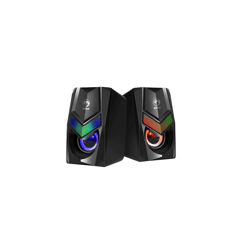 Marvo Scorpion SG-118 Havoc 10 USB Powered Stereo RGB 6W Gaming Speakers (Black)