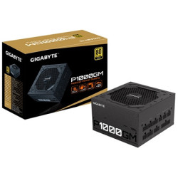 GIGABYTE P1000GM 1000W PSU  120mm Smart Hydraulic Bearing Fan  80 PLUS Gold  Fully Modular  UK Plug  High-Quality Japanese Capac