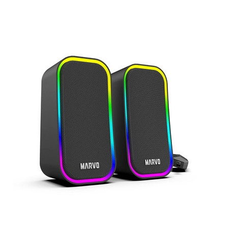 Marvo Scorpion SG-285 Havoc 20 USB Powered Stereo RGB 6W Gaming Speakers (Black)