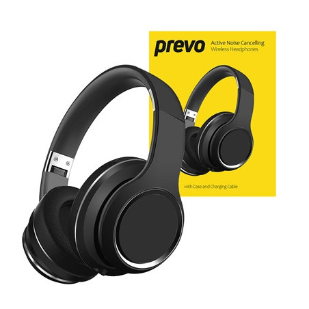 Prevo A6-ANC Active Noise Cancelling (ANC) Wireless Headphones with Bluetooth 5.4  True Wireless Stereo (TWS) Sound  Automatic P