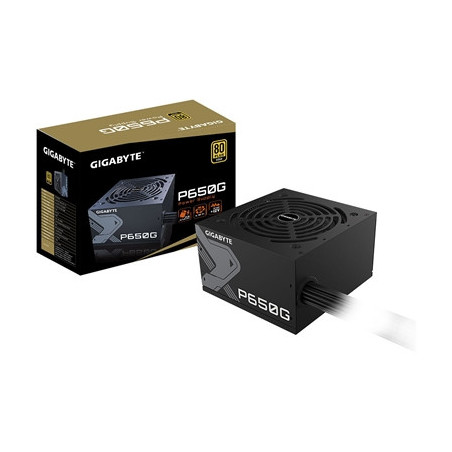 GIGABYTE P650G 650W PSU  120mm Silent Hydraulic Bearing Fan  80 PLUS Gold  Non Modular  UK Plug  100% Japanese Capacitors  Singl