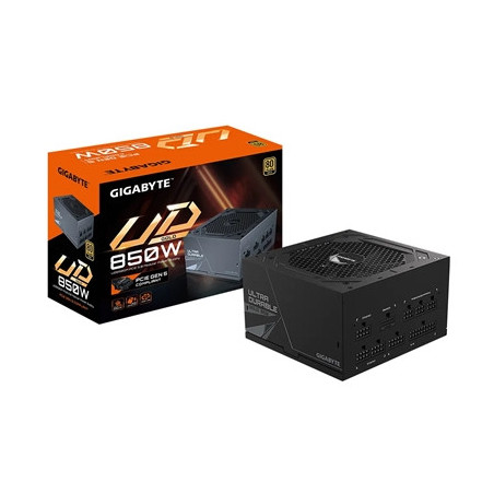 Gigabyte UD850GM PG5 850W PSU  120mm Smart Hydraulic Bearing Fan  80 PLUS Gold  Fully Modular  UK Plug  High-Quality Japanese Ca