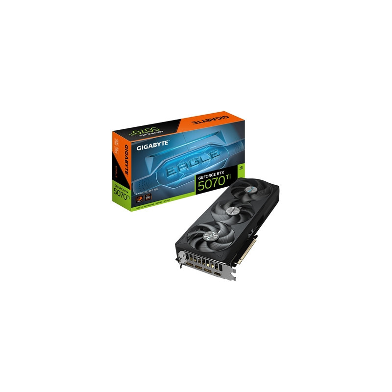 Gigabyte NVIDIA GeForce RTX 5070 Ti EAGLE OC SFF 16GB GDDR7 Graphics Card  8960 CUDA Cores  2542 MHz Core Clock  Triple Fan  3x 