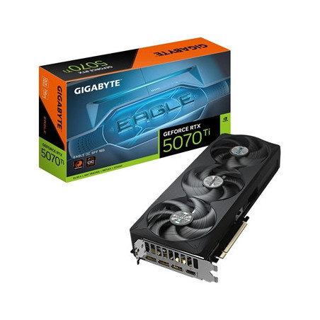 Gigabyte NVIDIA GeForce RTX 5070 Ti EAGLE OC SFF 16GB GDDR7 Graphics Card  8960 CUDA Cores  2542 MHz Core Clock  Triple Fan  3x 