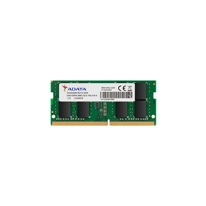 Adata Premier AD4S266616G19-SGN 16GB (1x 16GB) SODIMM System Memory  2666MHz  DDR4  CL19