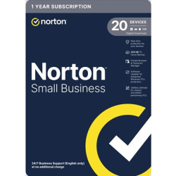 Norton Small Business  Antivirus Software  20 Devices  1-year Subscription  Includes 250GB of Cloud Storage  Dark Web Monitoring