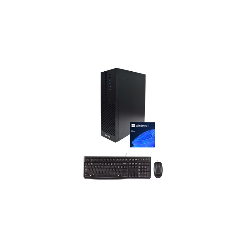 LOGIX 12th Gen Intel Core i5 6 Core Small Form Factor SFF Business / Education PC with 16GB RAM  500GB SSD  Windows 11 Pro  Keyb