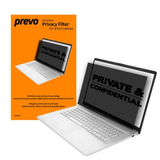 prevo 14-Inch Laptop Privacy Screen/ Privacy Filter  Anti-Glare  Anti-Peep  Anti-Static  Blackout