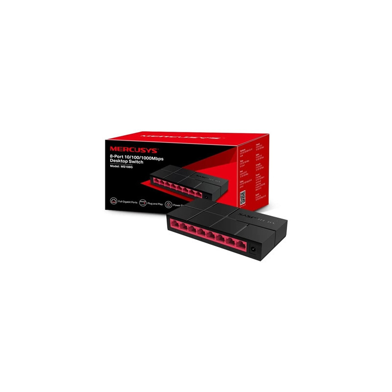 Mercusys MS108G 8 Port Gigabit Ethernet Network Switch