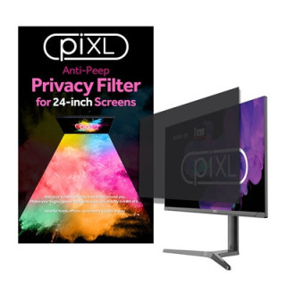 piXL 24-Inch Monitor Security Privacy Screen/ Privacy Filter  Anti-Glare  Anti-Peep  Anti-Static & Blackout