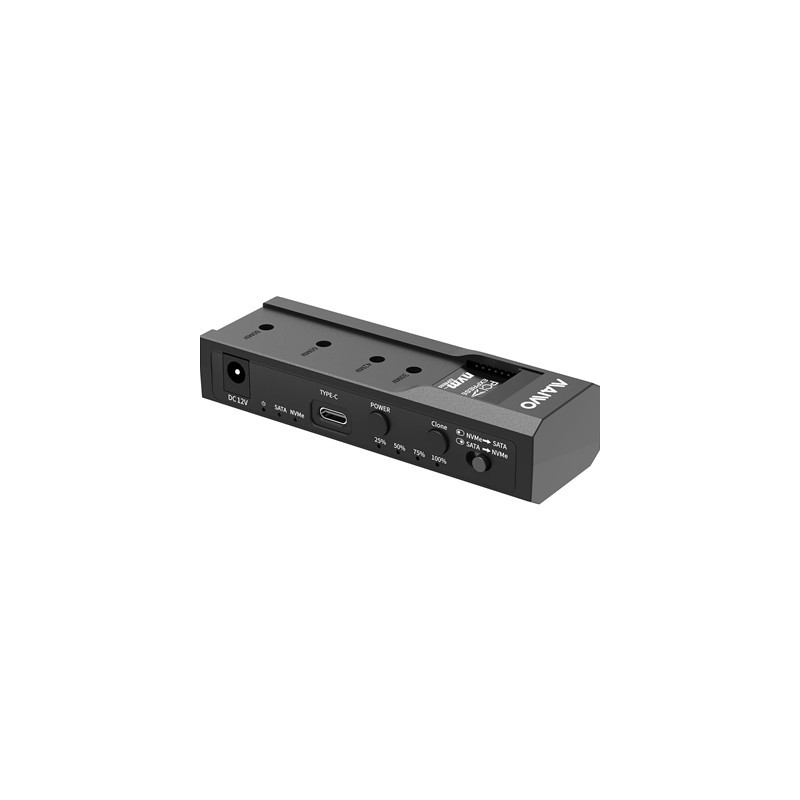Maiwo USB Type-C  Dual Bay HDD/NVMe M2 SSD 10Gbps Clone Converter For 2.5“ and 3.5“ SATA  Clone SATA to NVMe Instantly