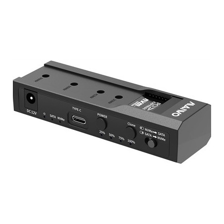 Maiwo USB Type-C  Dual Bay HDD/NVMe M2 SSD 10Gbps Clone Converter For 2.5“ and 3.5“ SATA  Clone SATA to NVMe Instantly