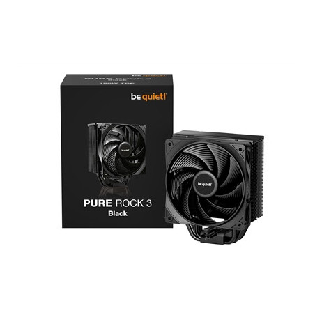 be quiet! Pure Rock 3 CPU Cooler  Universal Socket  Pure Wings 3 PWM Fan  2000RPM  only 31.2dB(A) at maximum fan speed  190W TDP