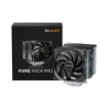 be quiet! Pure Rock Pro 3 CPU Cooler  Universal Socket  2 x Pure Wings Fans  2000RPM  only 34.8dB(A) at maximum fan speed  250W 