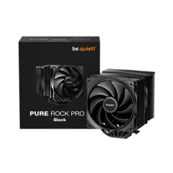 be quiet! Pure Rock Pro 3 CPU Cooler  Black  Universal Socket  2 x Pure Wings Fans  2000RPM  only 34.8dB(A) at maximum fan speed