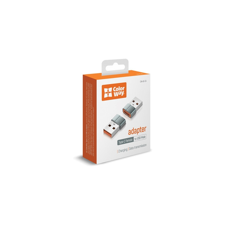 ColorWay Grey Adapter Type-C To USB-A