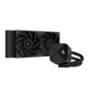 DeepCool LS520S Zero Dark All In One Liquid CPU Cooler  240mm Radiator  2 x 120mm Deepcool Fans  Intel/AMD