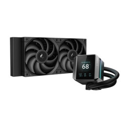 DeepCool Mystique 240 CPU Cooler  Personalized Cooling with 2.8“ TFT LCD Screen and Enhanced Pump Performance  5 year warranty