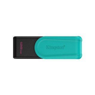 Kingston DataTraveler Exodia S DTXS/128GB USB Flash Drive  128GB  USB 3.2  Black/Green  Swivel Cap Design