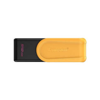 Kingston DataTraveler Exodia S DTXS/512GB USB Flash Drive  512GB  USB 3.2  Black/Yellow  Swivel Cap Design
