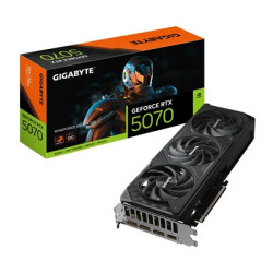 Gigabyte NVIDIA GeForce RTX 5070 WINDFORCE OC SFF 12GB GDDR7 Graphics Card  6144 CUDA Cores  2542 MHz Core Clock  Triple Fan  2x