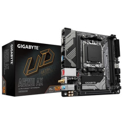 Gigabyte A620I AX (rev. 1.0) AMD AM5 Socket Motherboard  Mini-ITX  2x DDR5 Slots  1x M.2 Socket  2.5GbE LAN  Wi-Fi 6E  1 x Displ