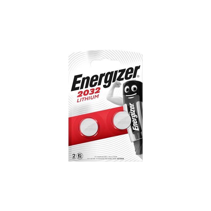 Energizer Lithium Pack of 2 Coin Cell CR2032 Batteries